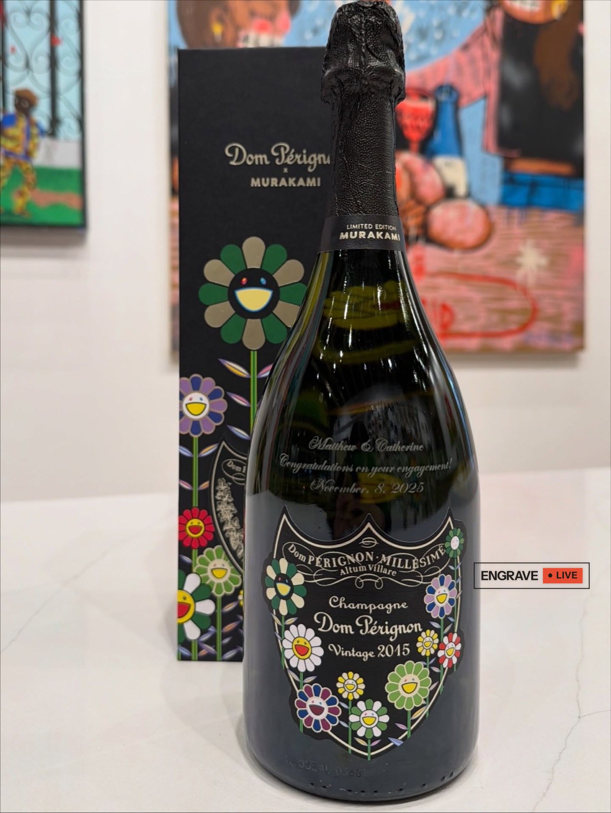 Engraved Dom Pérignon magnum