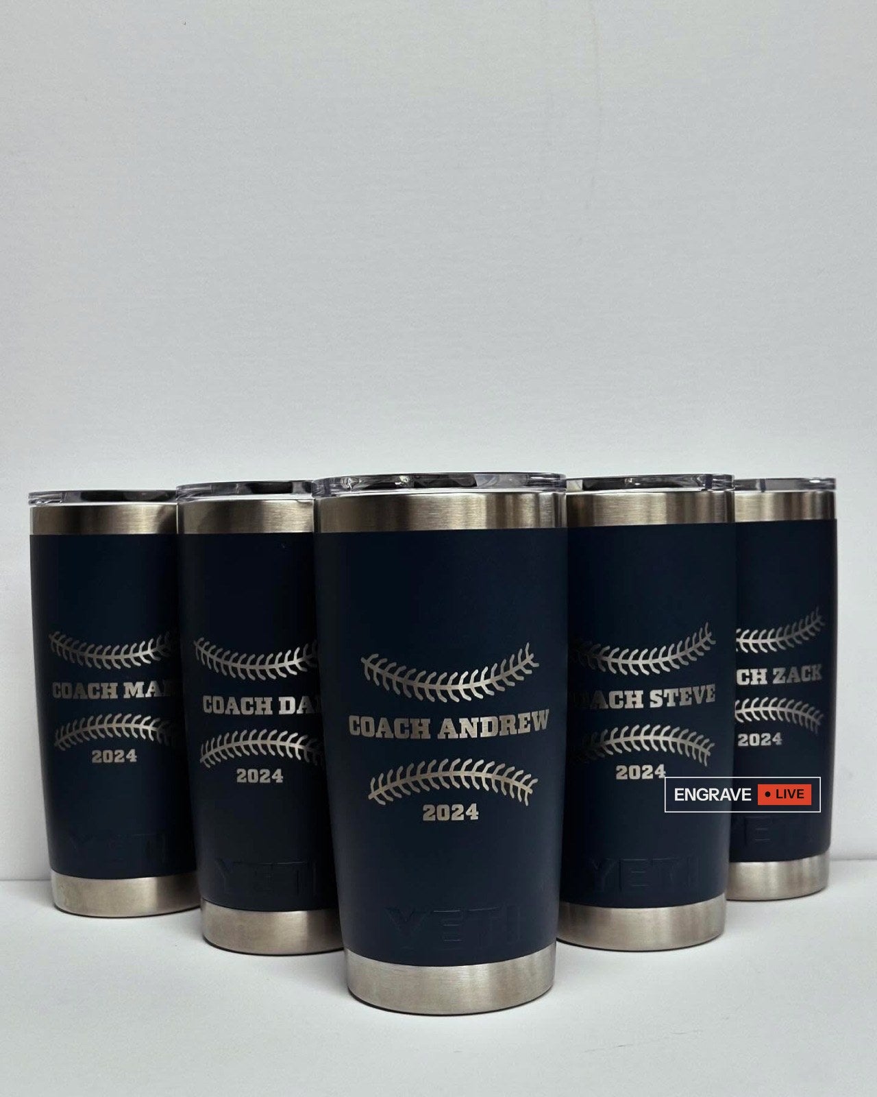 Engraved tumblers